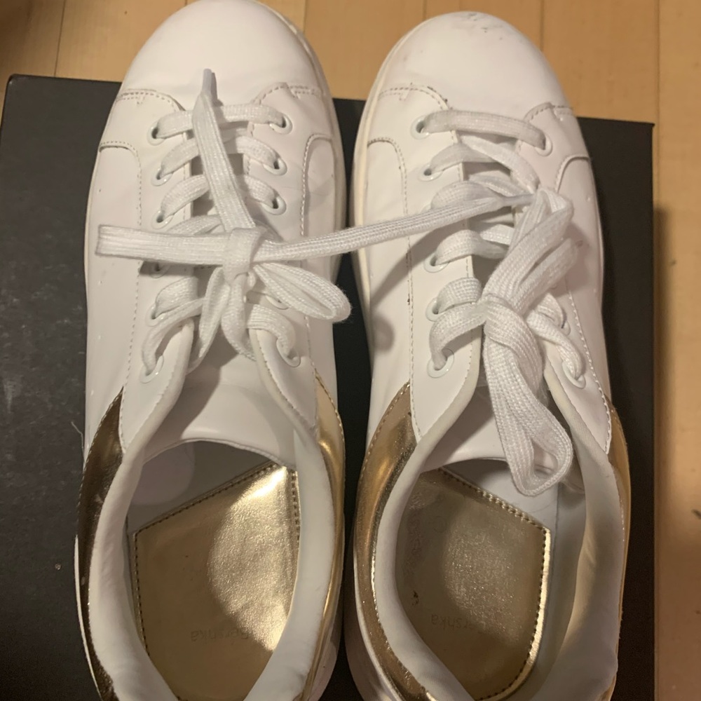 White sneakers